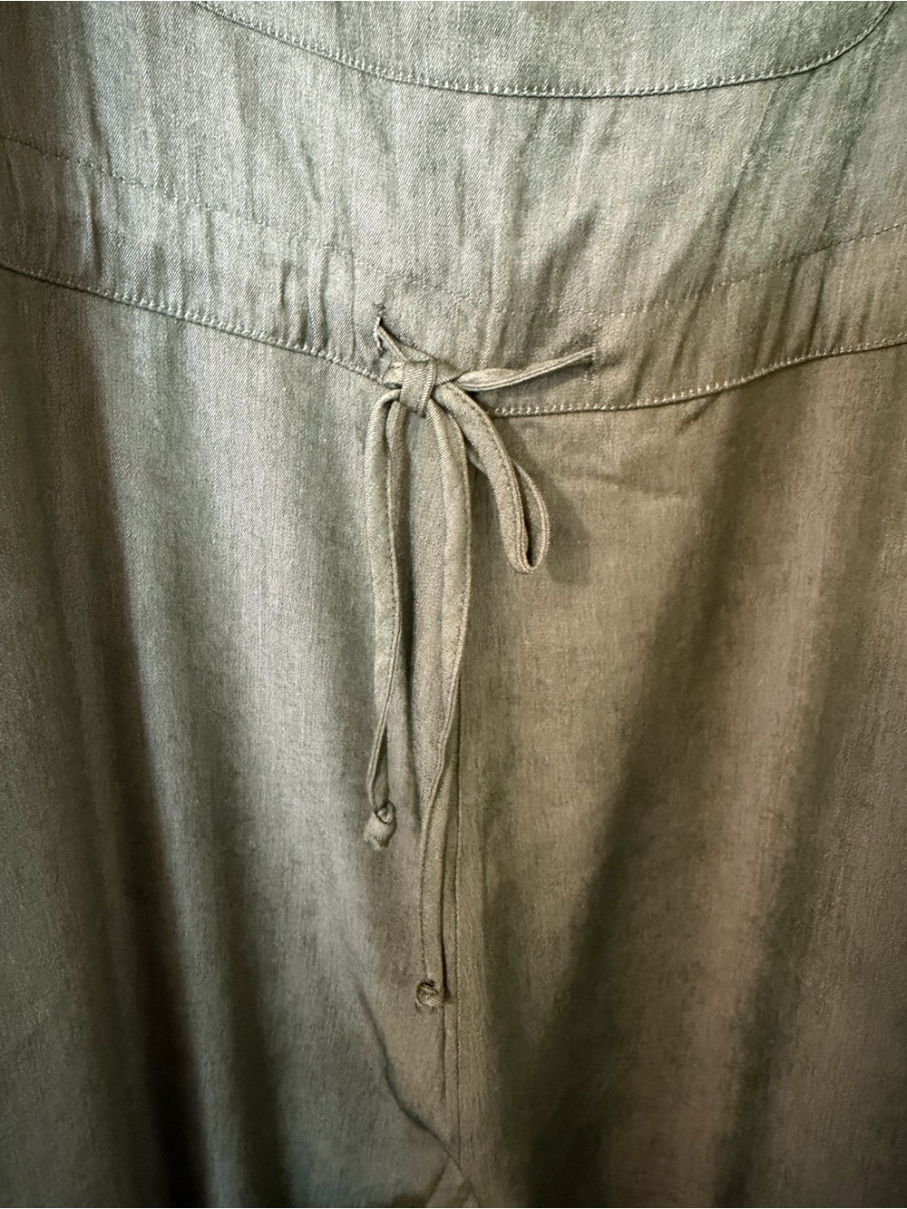 Lularoe Juliet XL Olive Green Cropped Jumpsuit Overalls Boho Casual NWOT - Picture 9 of 14